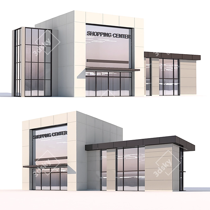 Modern Shop 03 3D model image 1