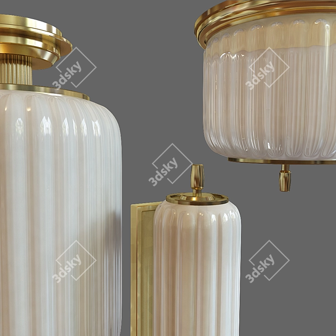 Elegant Lighting Set by Thomas O'Brien 3D model image 2