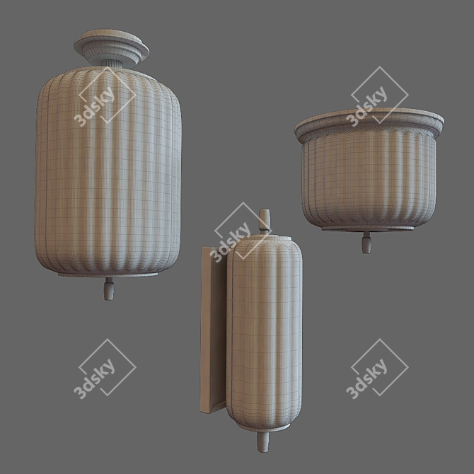 Elegant Lighting Set by Thomas O'Brien 3D model image 3