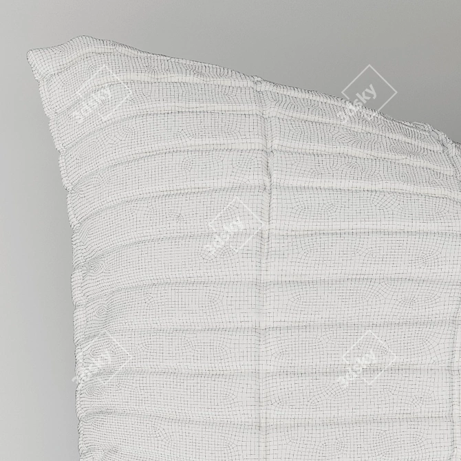 Velvet Deco Cushion - Luxury for Your Render 3D model image 3