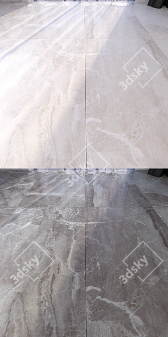 Luxury Marble Floor Tiles 3D model image 2