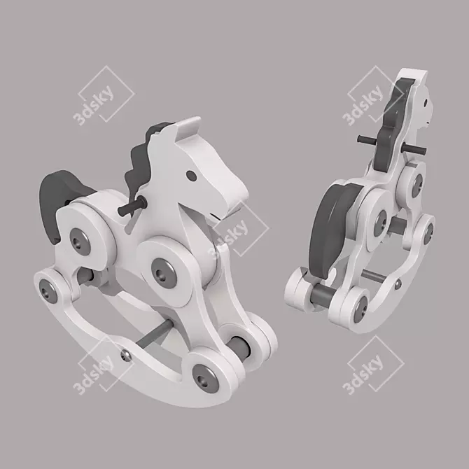 Poly 195920 Rocking Horse 110cm 3D model image 1