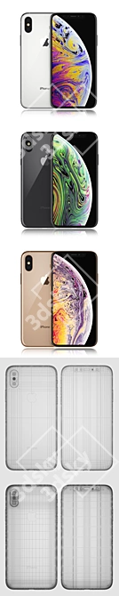 iPhone Xs: Stunning Colors & Top Performance 3D model image 3