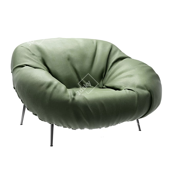 BAXTER CLOSER 102: Modern and Stylish Armchair 3D model image 1