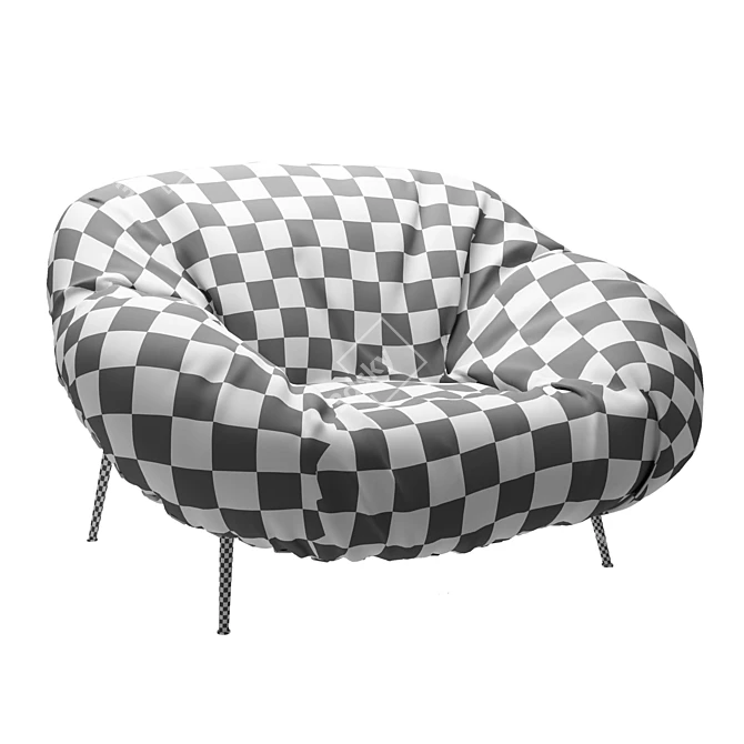 BAXTER CLOSER 102: Modern and Stylish Armchair 3D model image 3