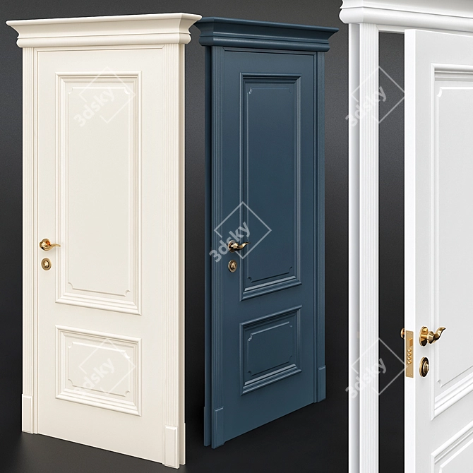 Imperial PF2: Elegant Interior Doors 3D model image 2