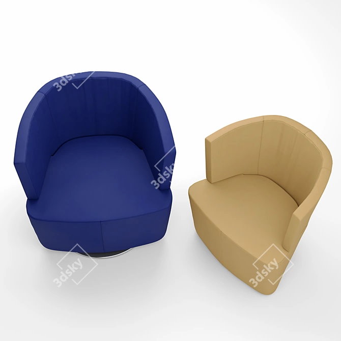 Modern Comfort: JOEL by Walter Knoll 3D model image 3