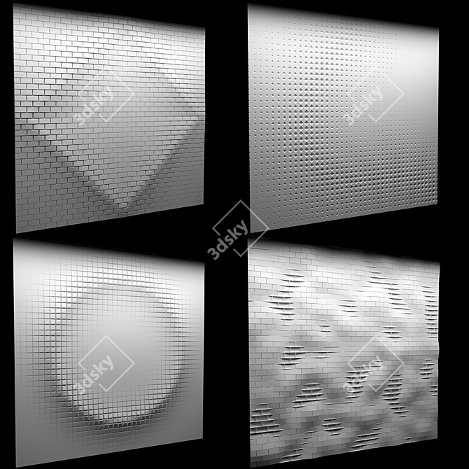 Dynamic Wall Designs: Limitless Creativity 3D model image 1