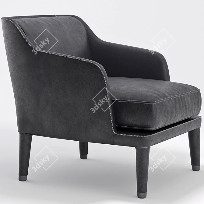 B&B Italia Nidus: Stylish, Compact Armchair 3D model image 1