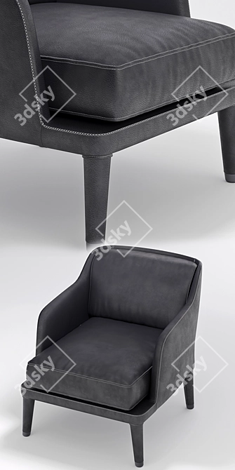 B&B Italia Nidus: Stylish, Compact Armchair 3D model image 2