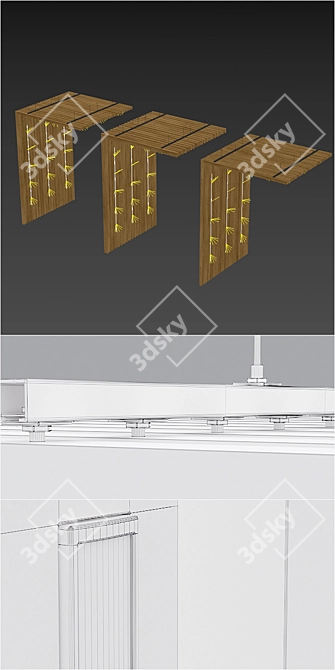 Versatile Rail Mounted Lighting System 3D model image 3