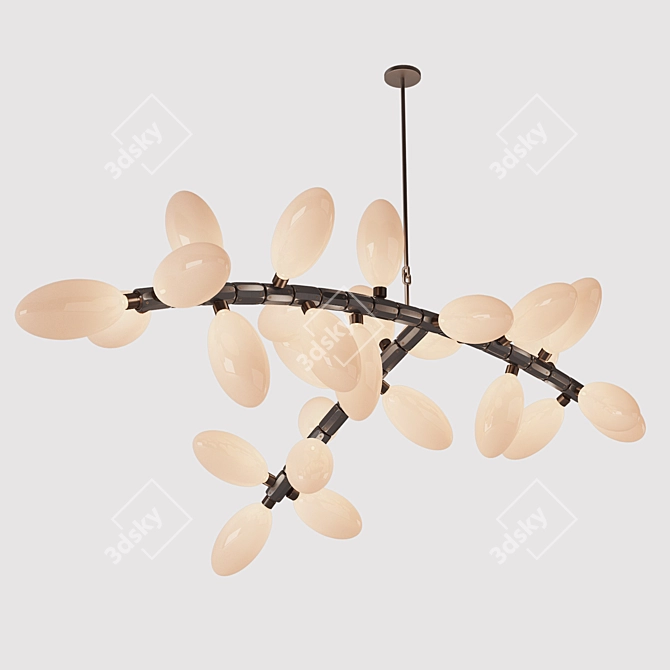 Elegant Drape Chandelier 3D model image 2