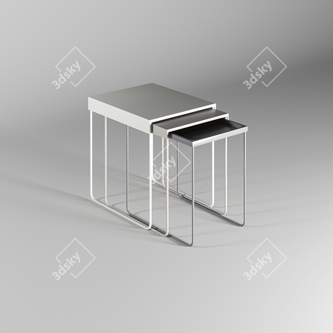 Stylish and versatile coffee table 3D model image 2
