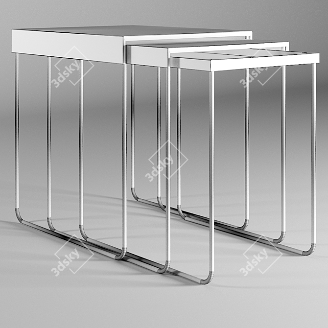 Stylish and versatile coffee table 3D model image 3