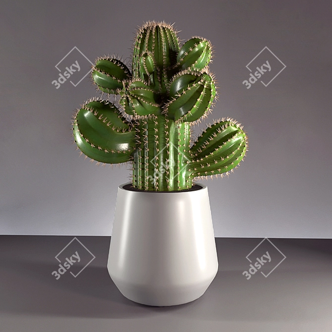 Desert Dream: 2013 Cactus Sculpture 3D model image 1