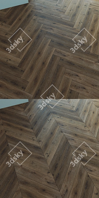  Natural Wood Parquet Flooring 3D model image 2