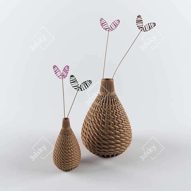 Elegant Decor Vase 3D model image 1