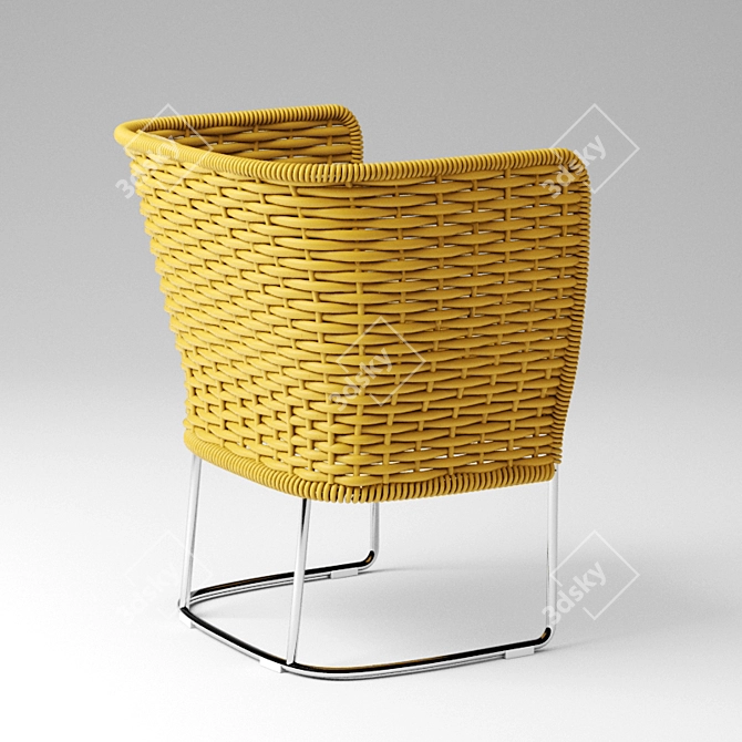 Elegant Ami Chair by Paola Lenti 3D model image 3