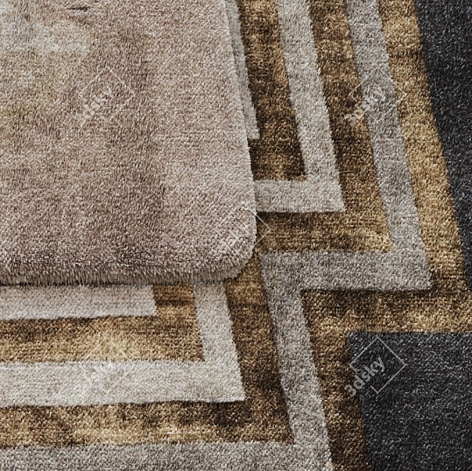 Fur-Infused Displacement Map Carpet 3D model image 3