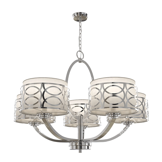 Elegant Nuvo Harlow Chandelier 3D model image 1