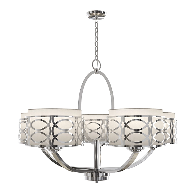 Elegant Nuvo Harlow Chandelier 3D model image 2