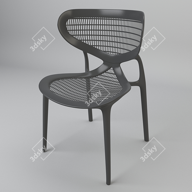 Elegant Moonlight Chair 3D model image 2