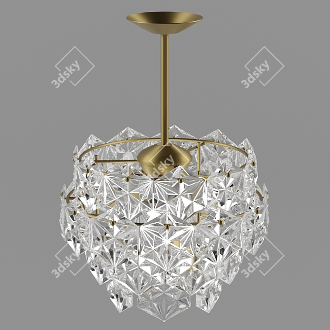 Elegant Crystal Chandelier 3D model image 1