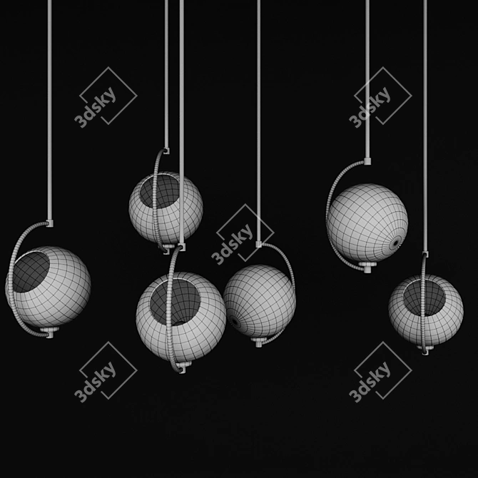 Elegant Pendant Lights 3D model image 2