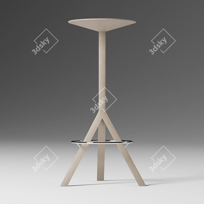 Elevate Your Kitchen with the Stylish Stool 3D model image 2