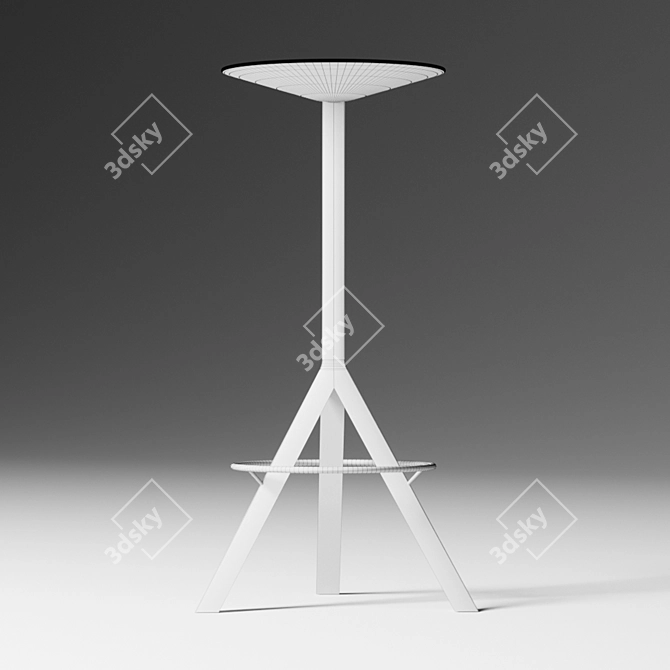 Elevate Your Kitchen with the Stylish Stool 3D model image 3