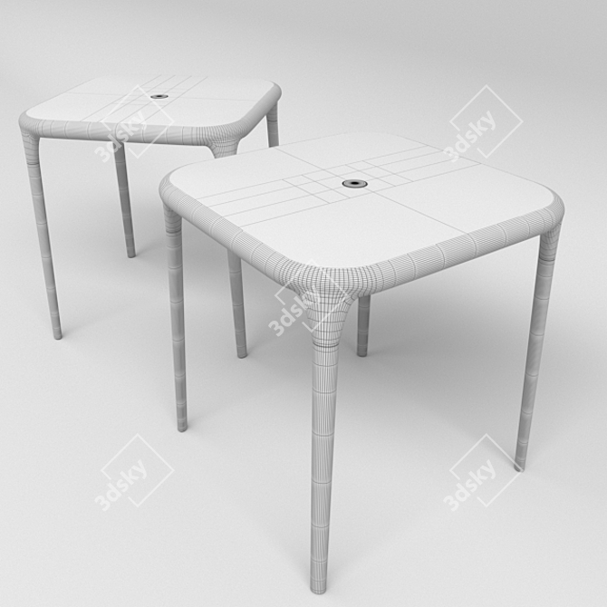 Sleek Air Table: The Perfect Blend of Style and Functionality 3D model image 3