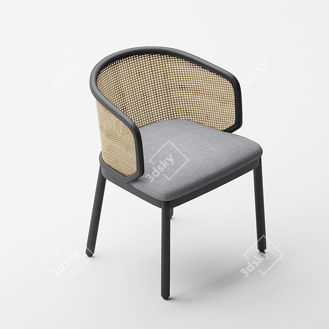 Sleek and Stylish Panos Chair 3D model image 2