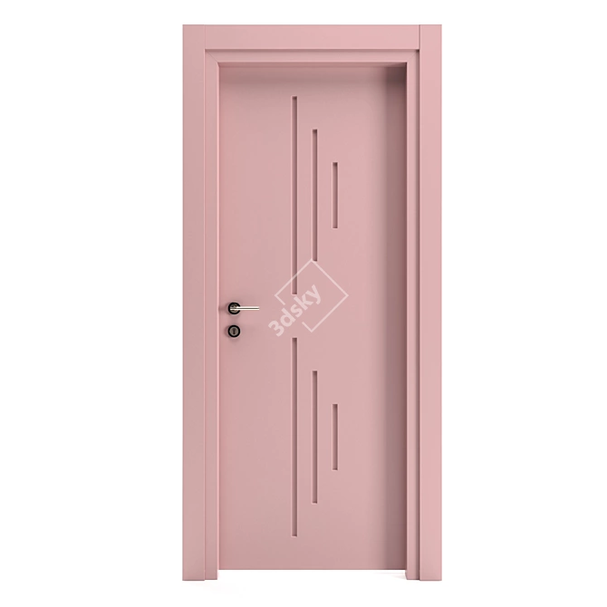 Sleek Modern Door 3D model image 1