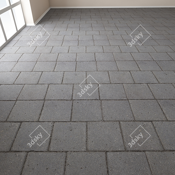 Seamless Pavement Slabs  High Detail 3D model image 2