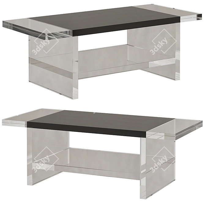 Sleek and Stylish Waldo Coffee Table 3D model image 1