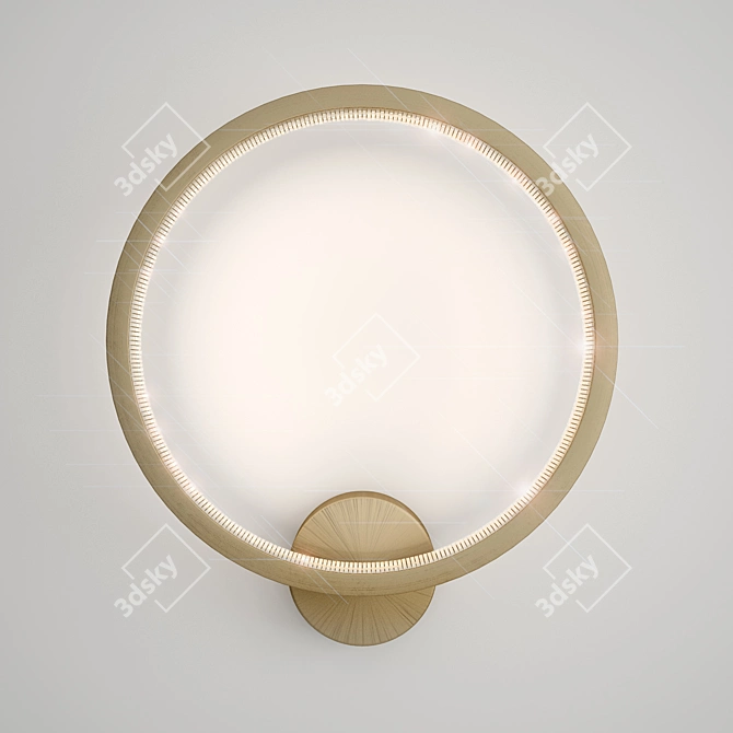 Minimalist LED Pendant Light 3D model image 2