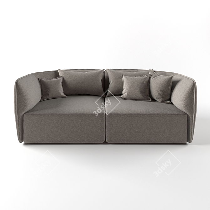 Chamfer Modular Sofa: Dynamic Design by Urquiola 3D model image 1