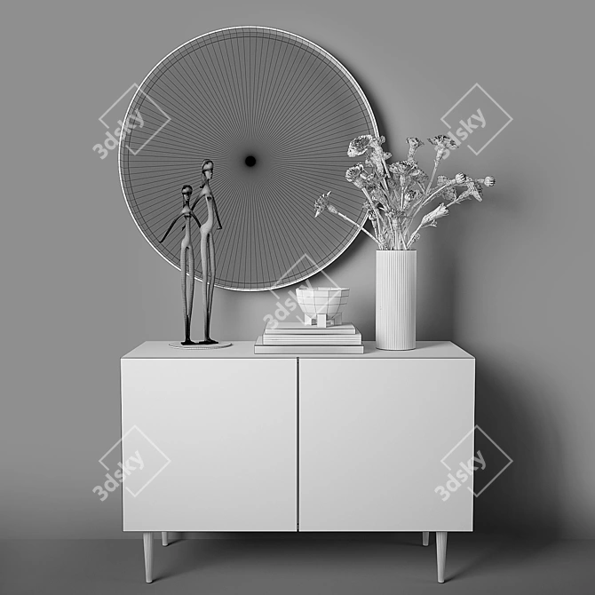 Peony Play Commode - Scandinavian Set 3D model image 3