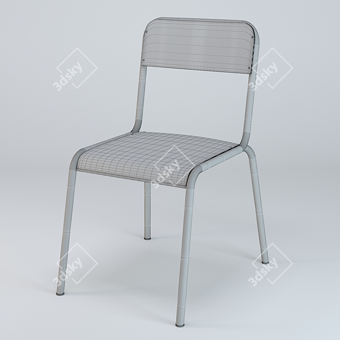 ErgoClass School Chair 3D model image 2