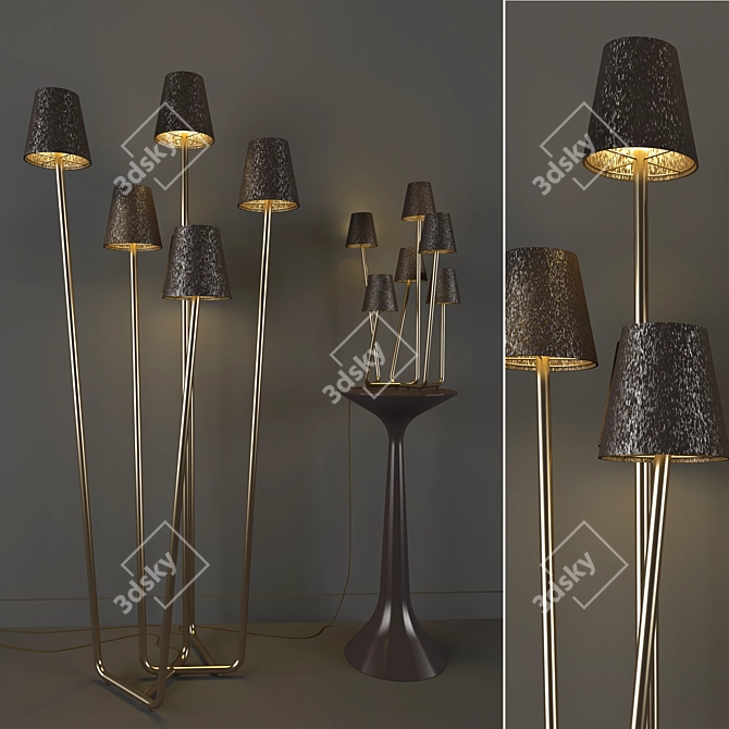 Sleek Mantar Lamp: Modern Design 3D model image 1