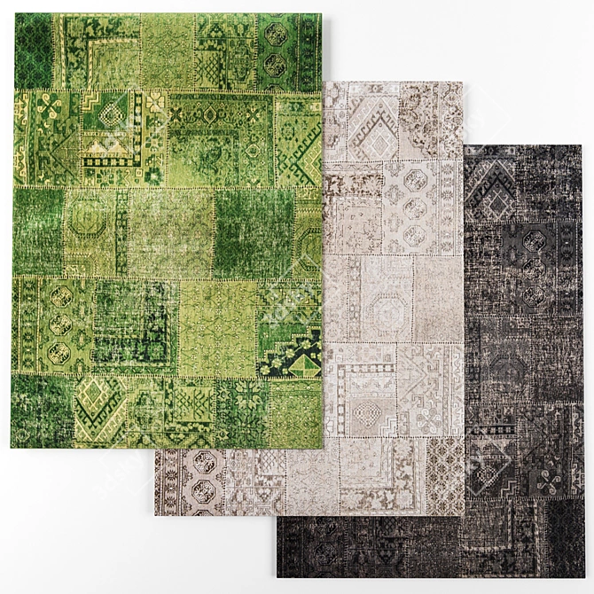 Vintage Chic Farrago Collection Carpets 3D model image 1