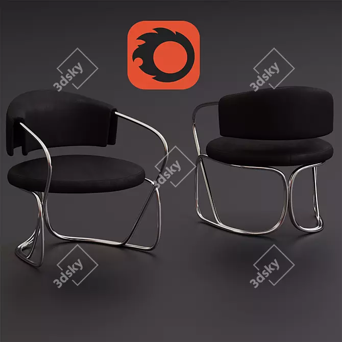 Dreamy Circular Seat 3D model image 1