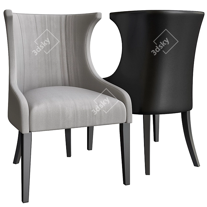 Elegant Eichholtz Elson Wingback Chair 3D model image 1