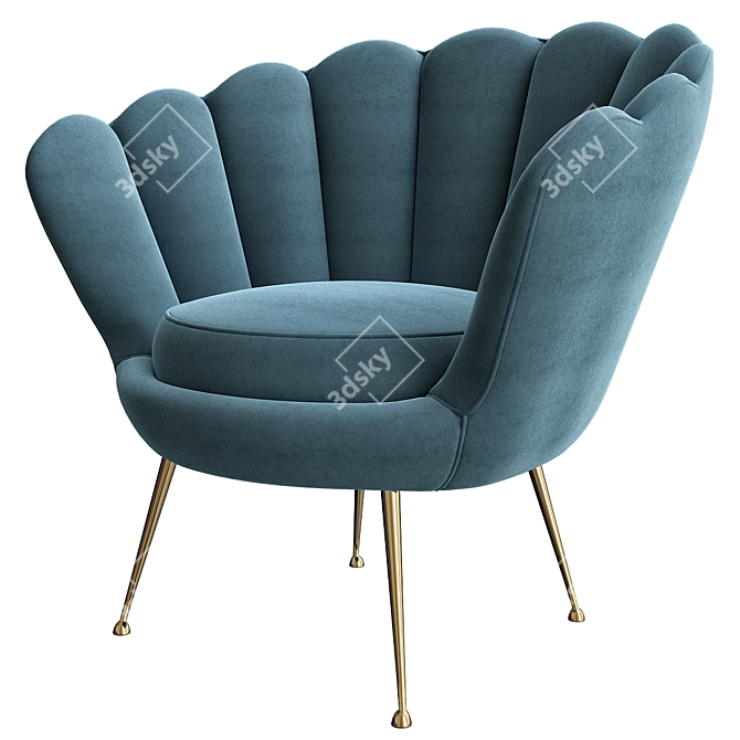 Trapezium Chair: Elegant and Versatile 3D model image 1