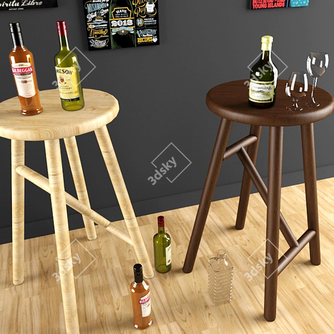 Sleek Bar & Restaurant Set 3D model image 2