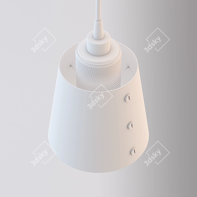 Title: Drunmore Single Sconce: Industrial Elegance 3D model image 3