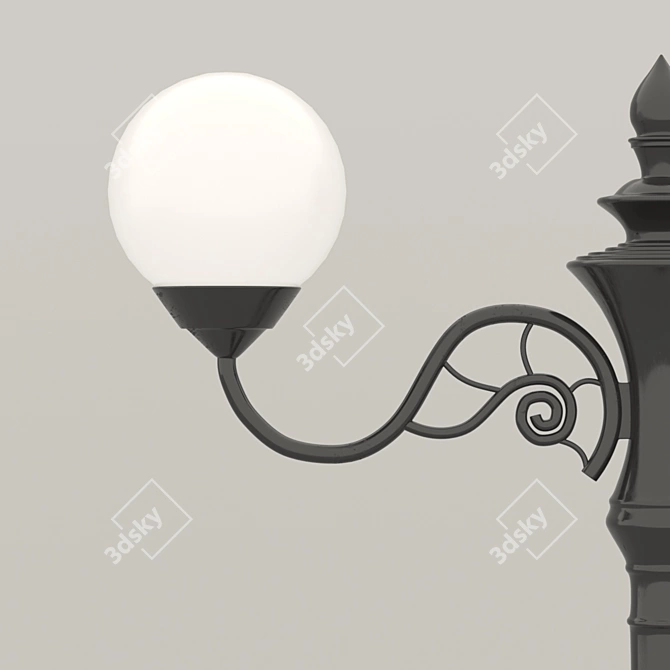 Urban Glow Street Lamp 3D model image 3