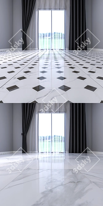  Elegant Marble Floor Set 3D model image 3