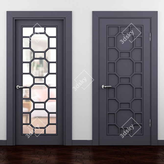 Turin Onyx Classic Collection - Elegant and Timeless Doors 3D model image 2