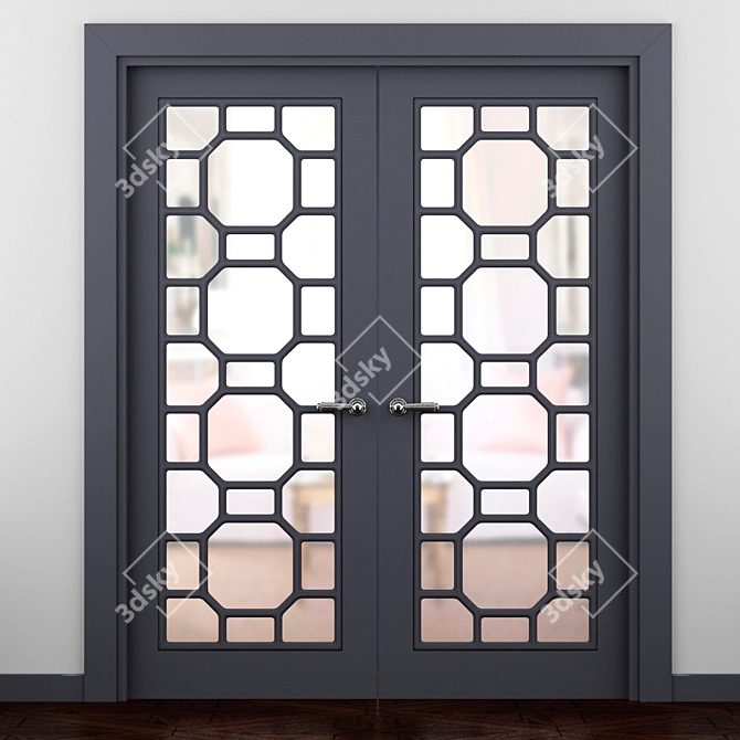 Turin Onyx Classic Collection - Elegant and Timeless Doors 3D model image 1